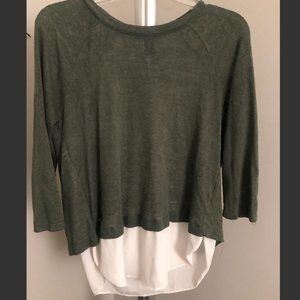 Forever 21 Woven Cut Out Blouse